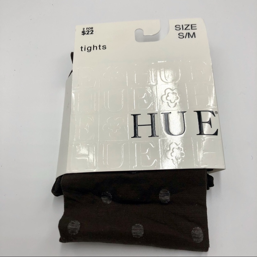 NWT Hue Lightweight Brown w/ Wht  Dots